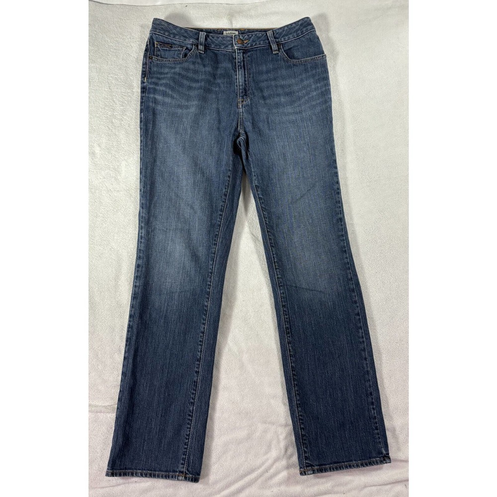 LL Bean Jeans Women's 12/30x29.5 High-Rise Classic Fit Denim Blue